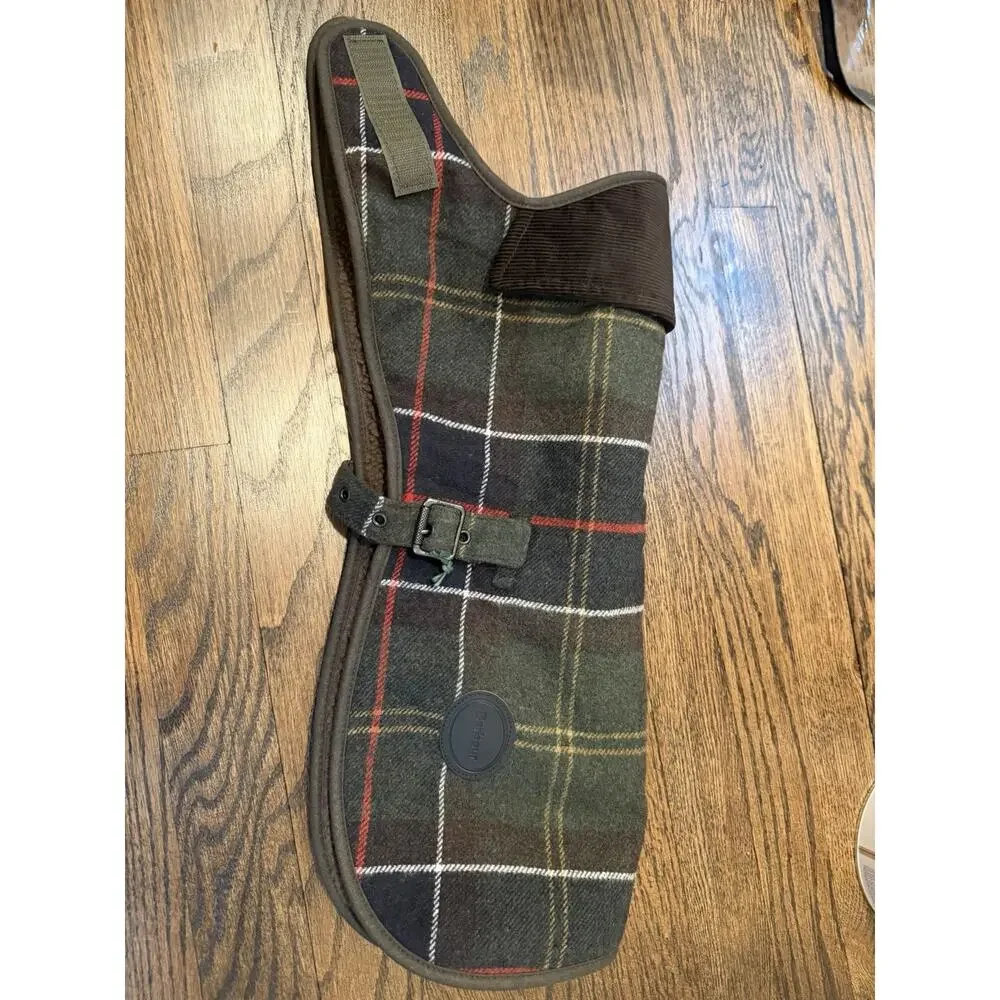 Barbour Wool Touch Fleece Lined Dog Coat Waterproof Sz M NEW $98